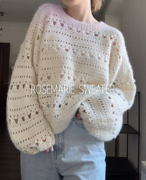 Pull en crochet élégant