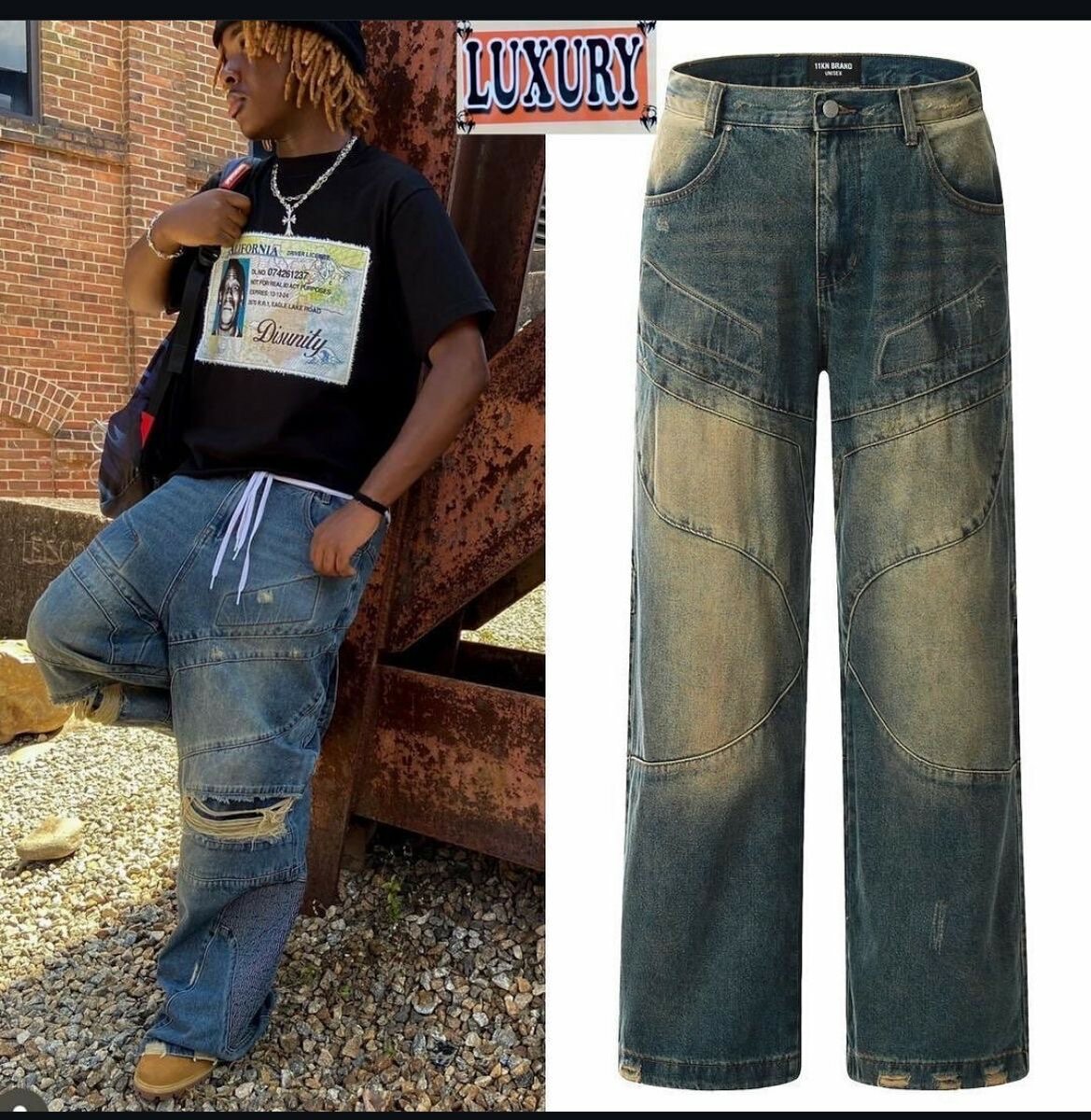 Pantalon flare pour homme