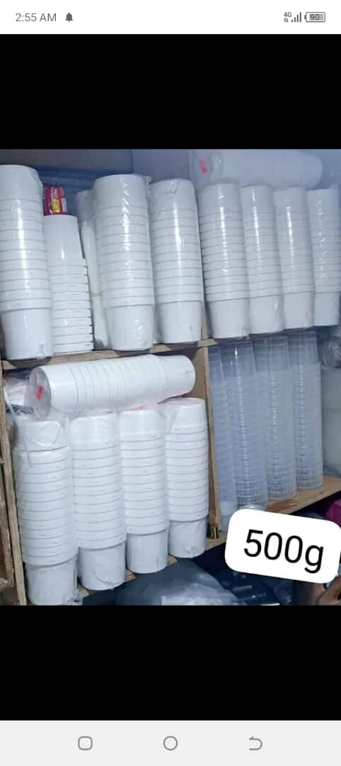 Gobelets Plastique Blanc 500ml