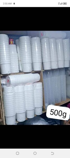 Gobelets Plastique Blanc 500ml