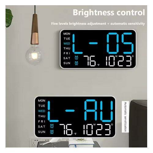 Horloge Murale LED Multifonction