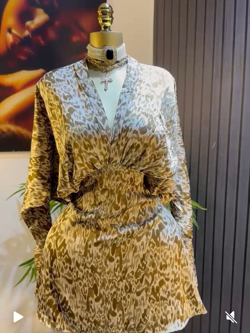 Robe à imprimé léopard chic