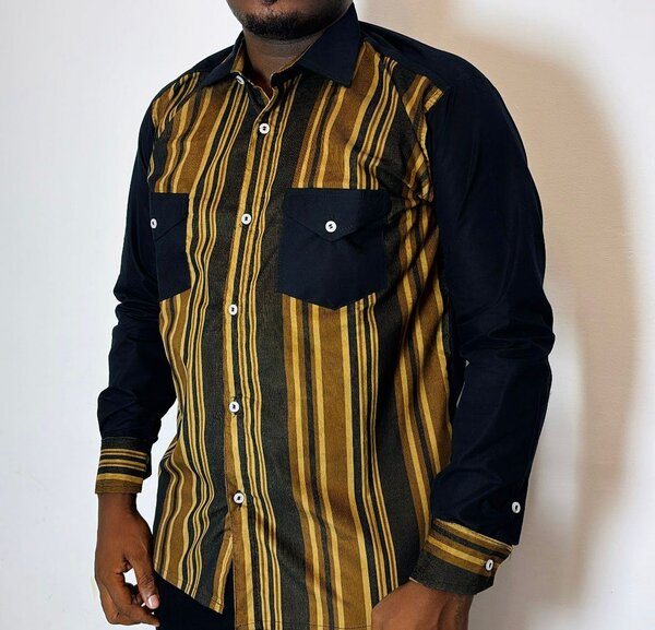 Chemise à rayures pour homme