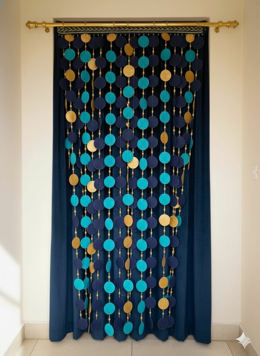 Rideau de porte décoratif 2en1