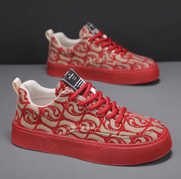 Baskets unisex à motif moderne