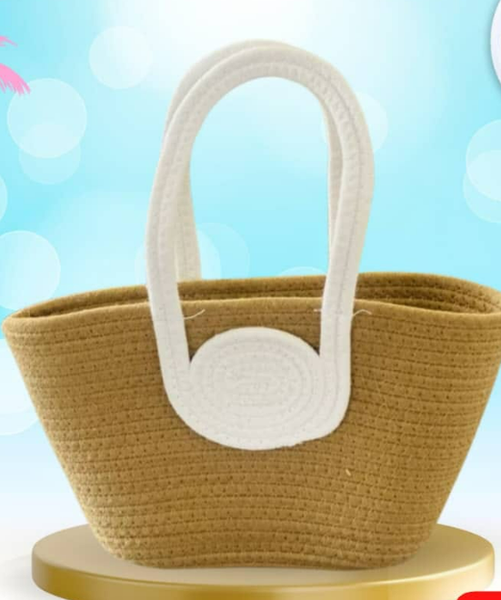 woven straw bag