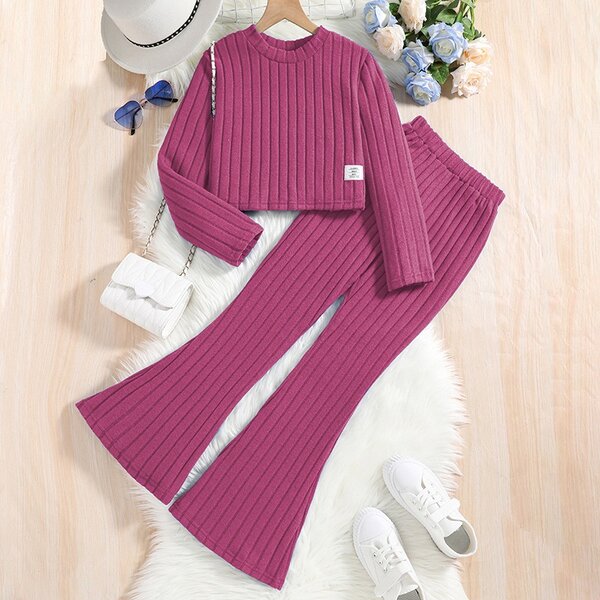 Ensemble Tricot Côtelé enfants