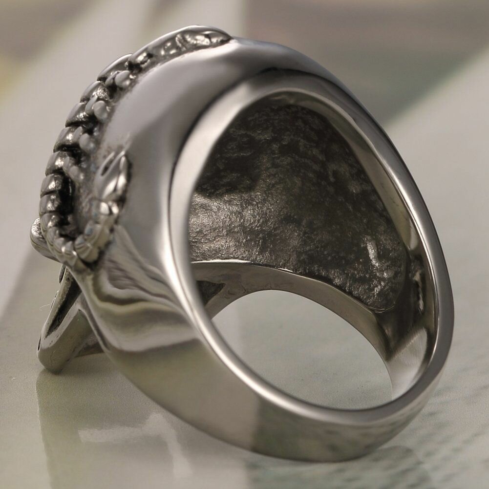Bague inoxydable- Tête de mort