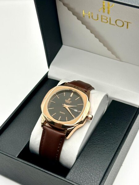 Montre de luxe Hublot en cuir