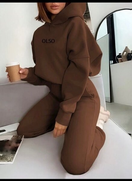 Ensemble de Survêtement Marron Unisexe