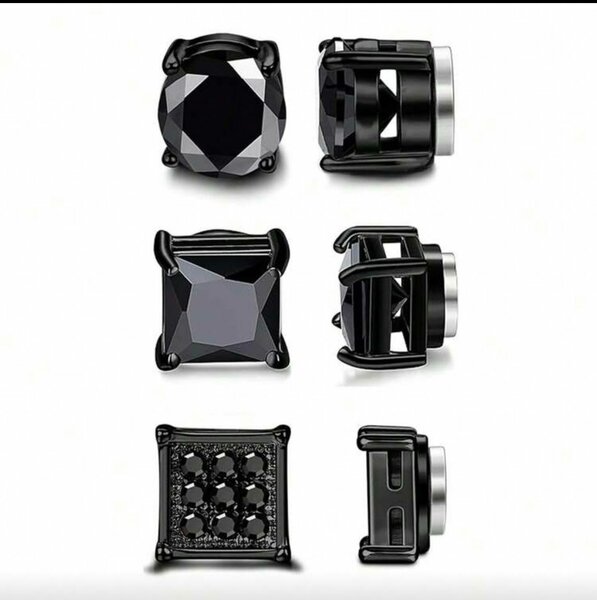 Boucles d'oreilles clip aimantées élégantes