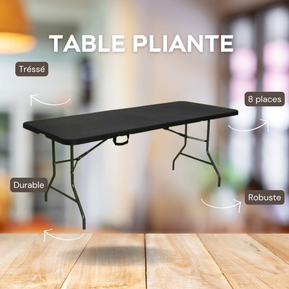Table pliante robuste 8 places