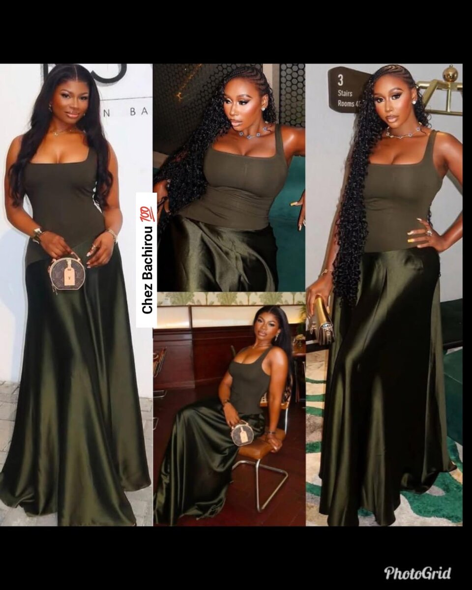 Robe élégante fluide longue