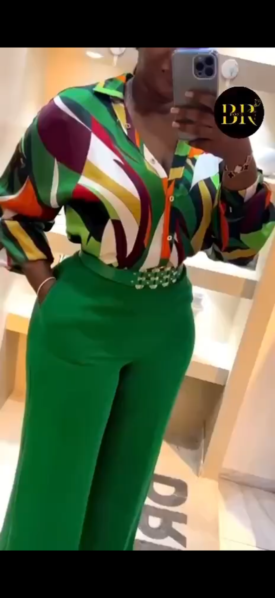 Ensemble coloré élégant