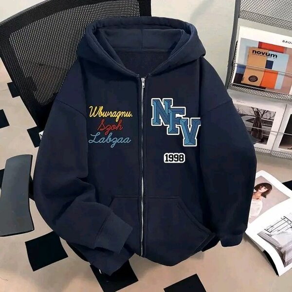 Sweat à capuche graphique décontracté