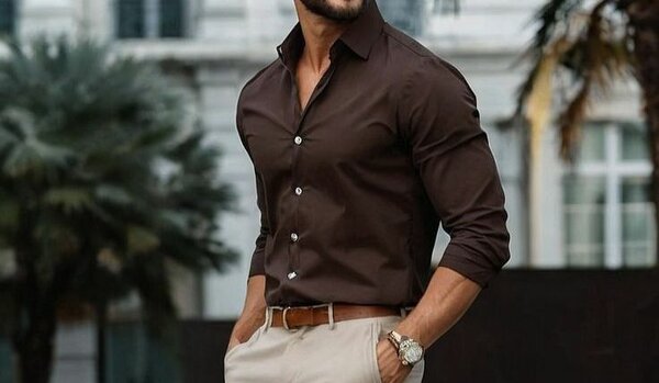 Brown shirt