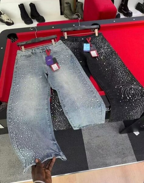 Jeans en strass étincelants