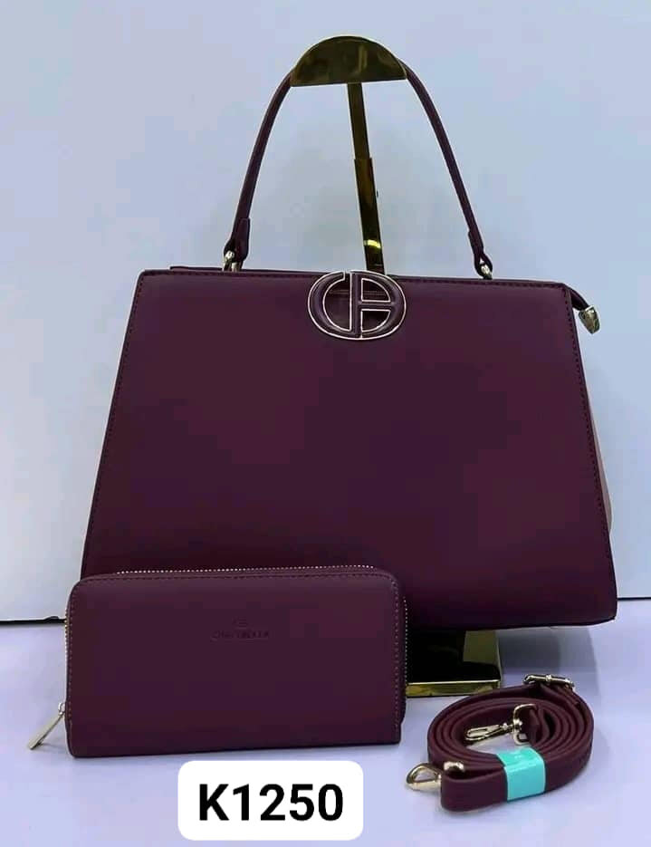 set of bags burgundy