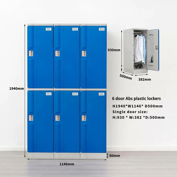 Casier plastique 6 portes