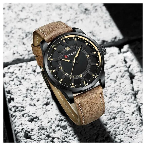 Montre Homme Élégante en Cuir