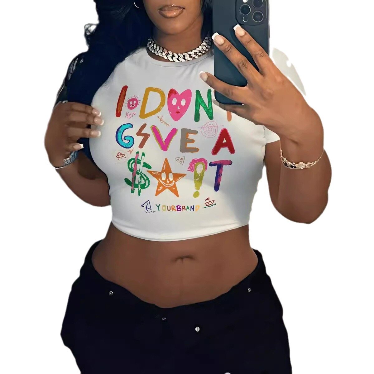 T-shirt à design graphique audacieux