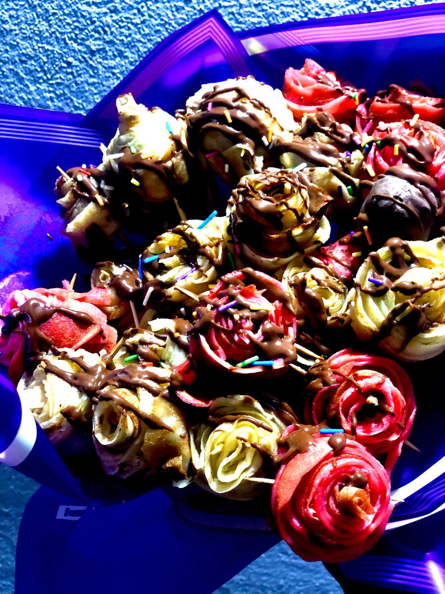 Bouquet de roses en chocolat