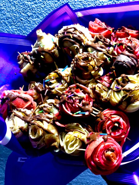 Bouquet de roses en chocolat