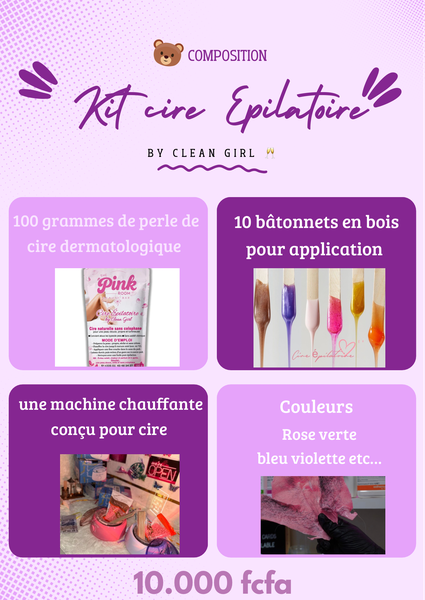 Kit cire épilatoire
