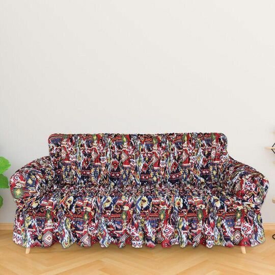 3,2,1 (6 Seater) DIGITAL PRINTED SOFA COVERS IKAT