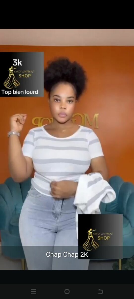 T-shirt rayé pour femme