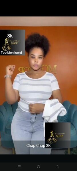 T-shirt rayé pour femme