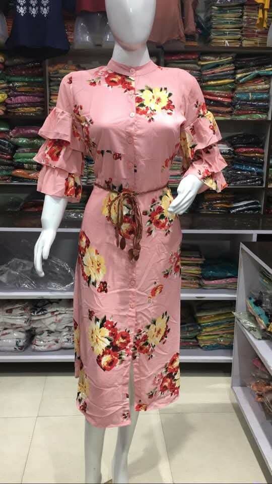 Ladies printed dress