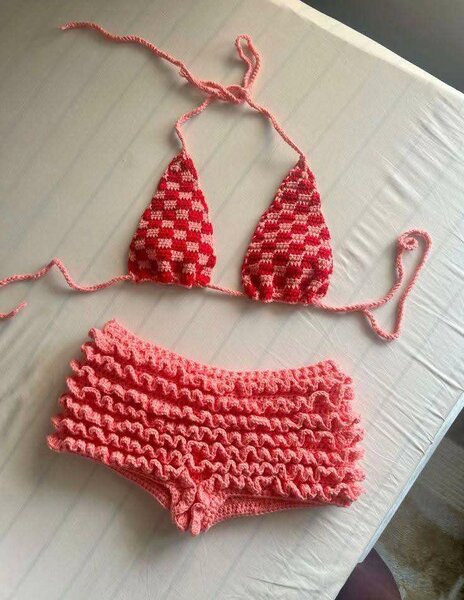 Ensemble bikini crochet été