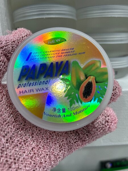 Papaya hair wax/edge control