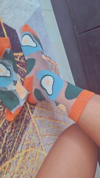 Chaussettes colorées paires créatives