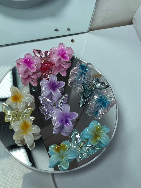 Flower and Butterfly Claw Clips