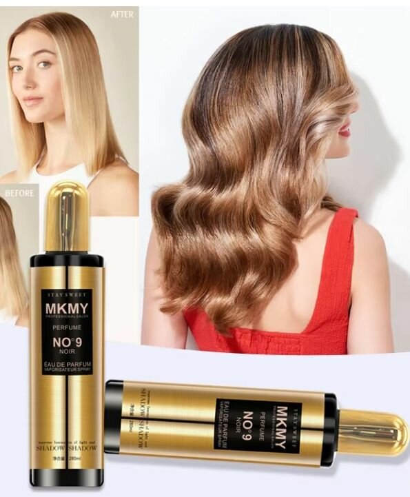 Spray parfum cheveux brillance