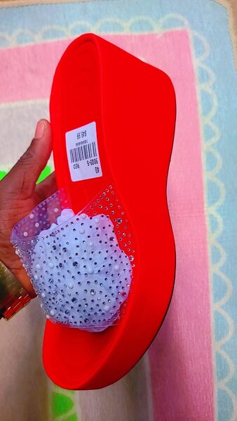 Mules à plateforme scintillantes