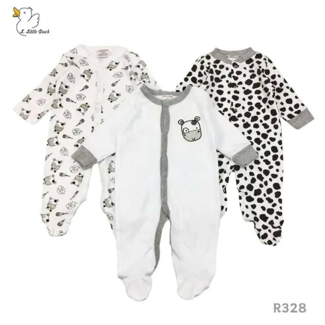 Pyjamas bébé en coton (3 pièces)