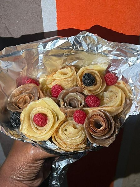 Bouquets de crêpes ,haribo