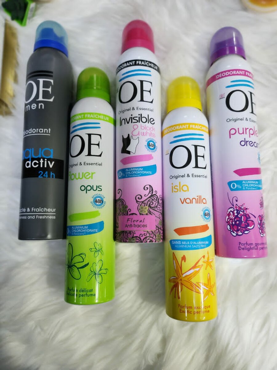 Lot de déodorants variés