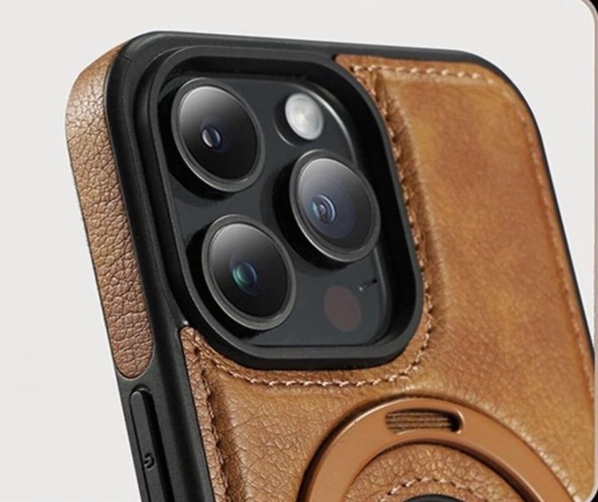 Iphone 12 / Iphone 12 Pro High Quality leather Case, Magsaf.