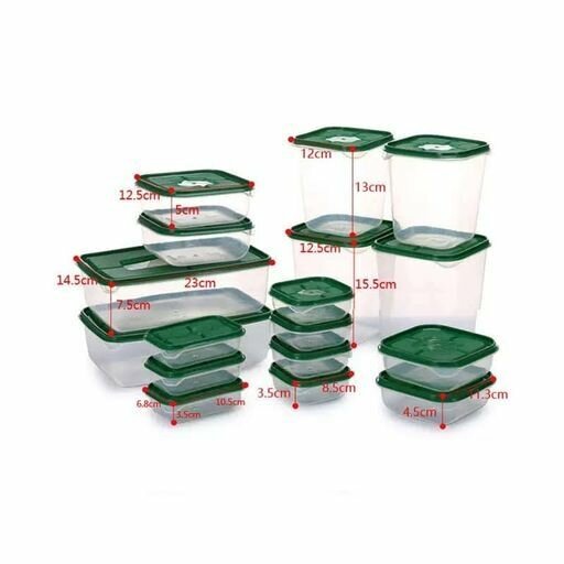 17-piece Plastic Food Storage Containers