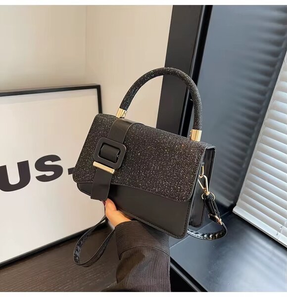 Sac à main élégant en tweed