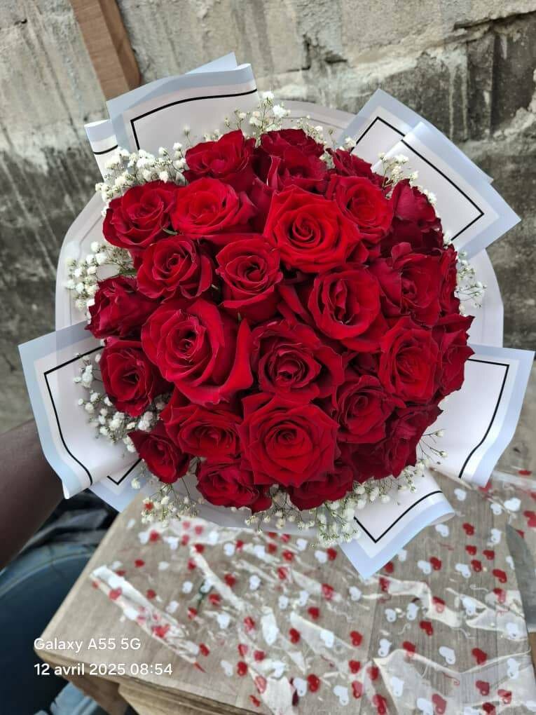 Bouquet de roses élégant