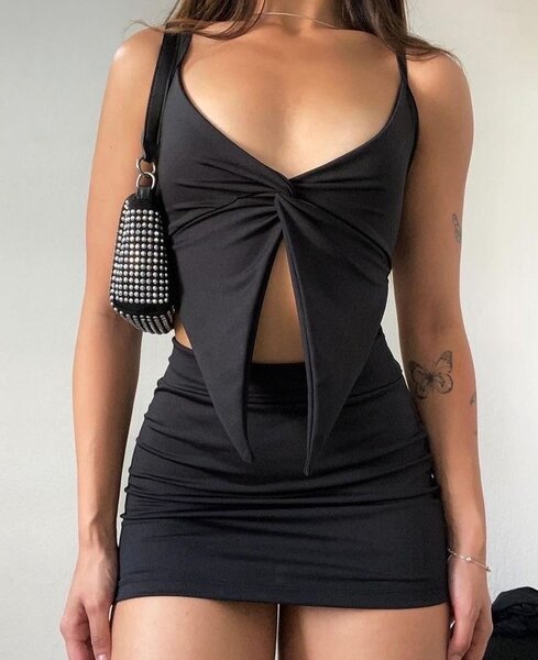 Robe Noire Élégante Femme