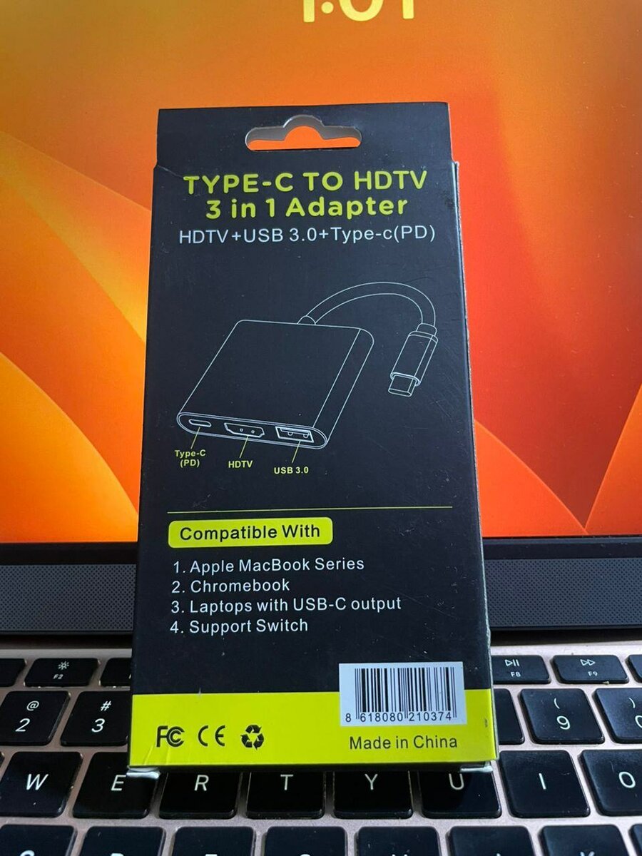 Adaptateur Type-C HDMI 3-en-1