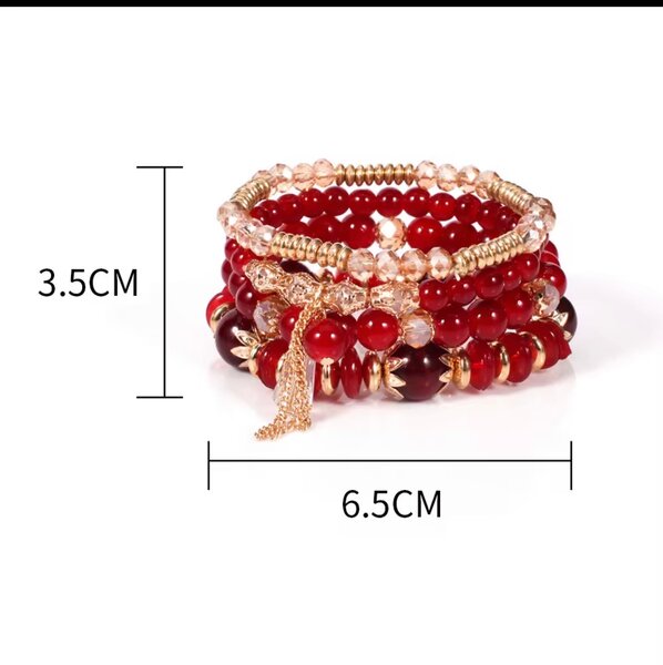 Bracelet élastique perles mode