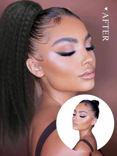 Postiche Kinky straight effet