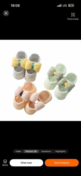 Chaussons Bébé avec Nœud Papillon